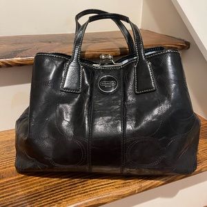Black Signature Coach purse